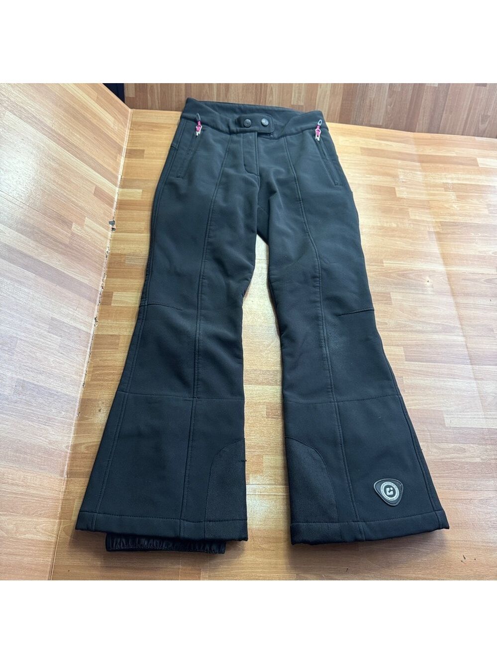 Killtec girls snow pants, size 10, black , flared